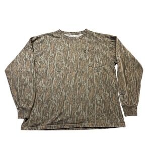 VTG 90s Mossy Oak Bottomland Pocket Tee XL Y2K